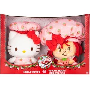Hello Kitty and Strawberry Shortcake Plush Set